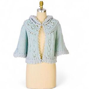 Anthropologie Sky Blue Cardigan with Hood| Anthropologie Cardigan